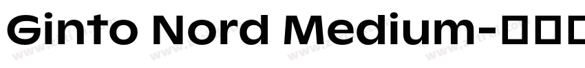 Ginto Nord Medium字体转换 Ginto Nord Medium字体转换